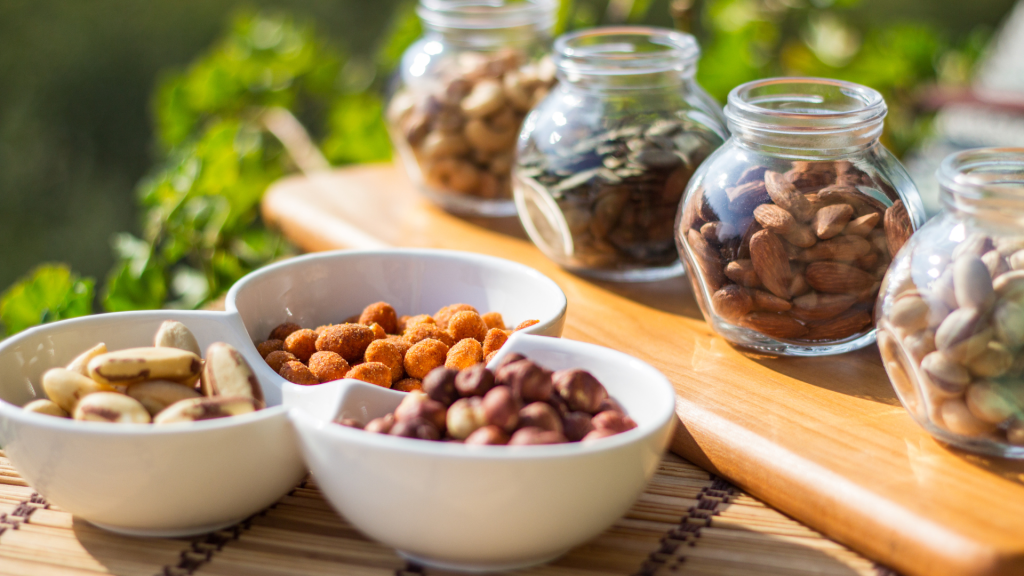 Encas sain pour personne diabétique : noix et graines